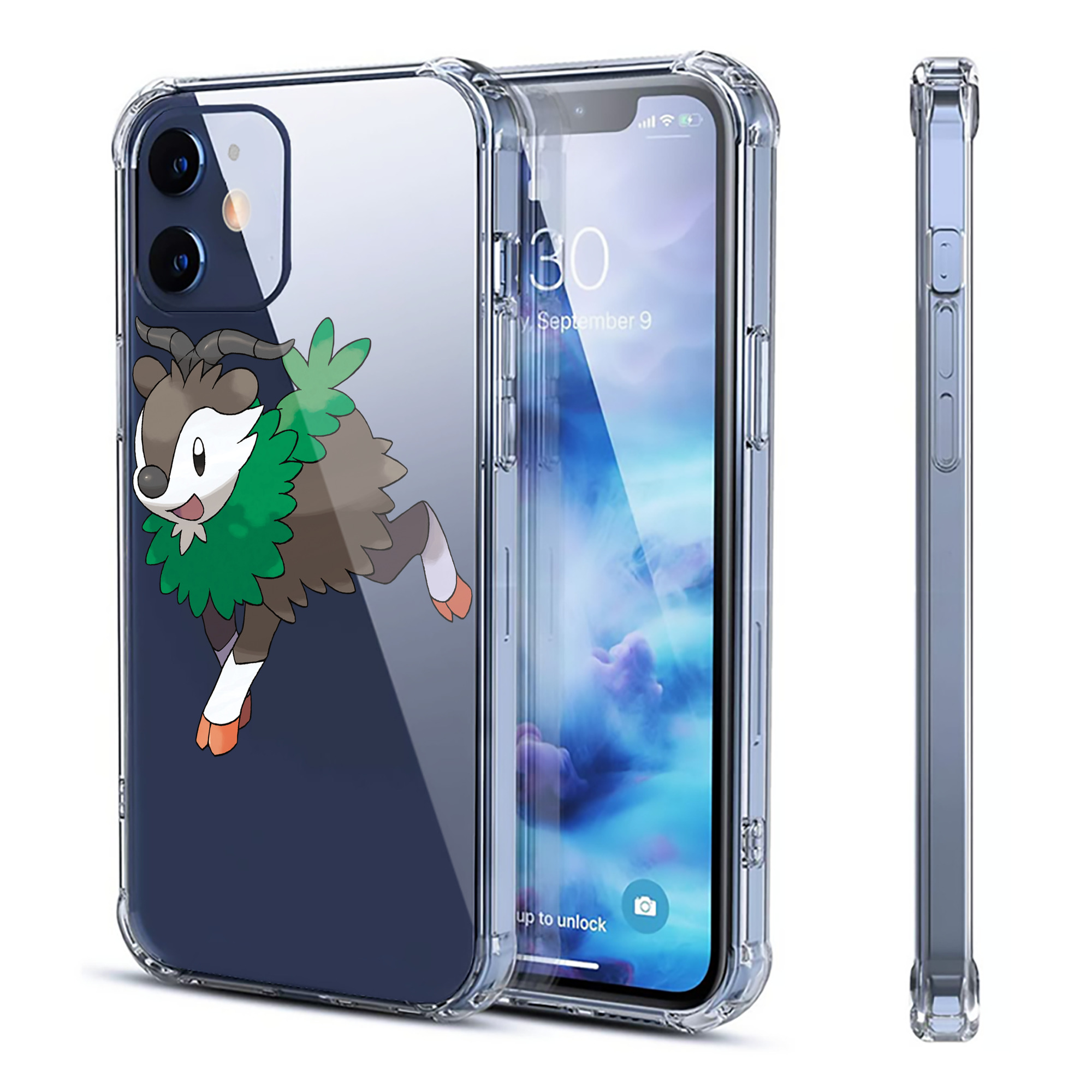 （画像用） ポケットモンスター Pokémon 【iPhone 12シリーズ対応】透明スマホケース（クリアソフトケース）